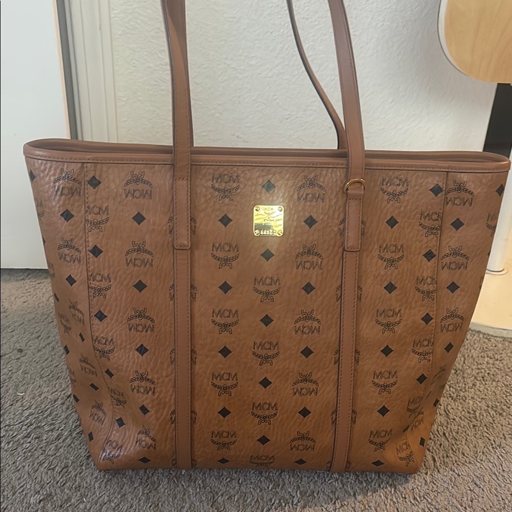 MCM Brown Signature Monogram Tote